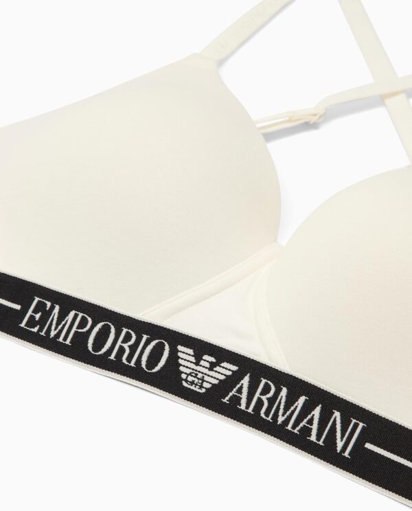Emporio Armani Padded Triangle Bra Soutien-Gorge Blanc XS Rembourré-1