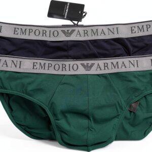 Lot de 2 slips Endurance Emporio Armani pour Homme Bleu XL-0