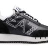 Baskets EA7 Homme Blancs 44 EU Daim et Textile Premium-0