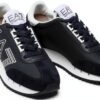 Baskets EA7 Homme Blancs 44 EU Daim et Textile Premium-1
