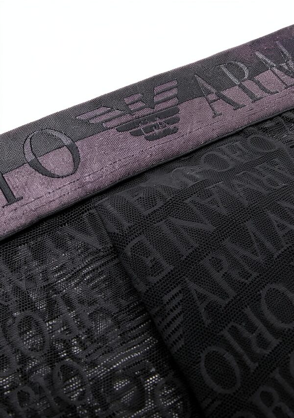 Emporio Armani Men's Trunk Jacquard Logo Mesh Les Troncs Homme-2