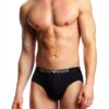 Emporio Armani Man's Soft Touch Lot de 2 Slips en Viscose de Bambou, Noir, Taille M-1