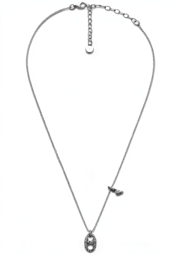 Collier Boucles d’Oreilles Argentés Emporio Armani – Set argent-1