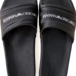 Emporio Armani Chaussures Homme Toboggan XVPS03 XN127 Blanc Noir-0