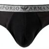 Emporio Armani Slips Endurance Homme Noir Taille M - Lot de 2-5