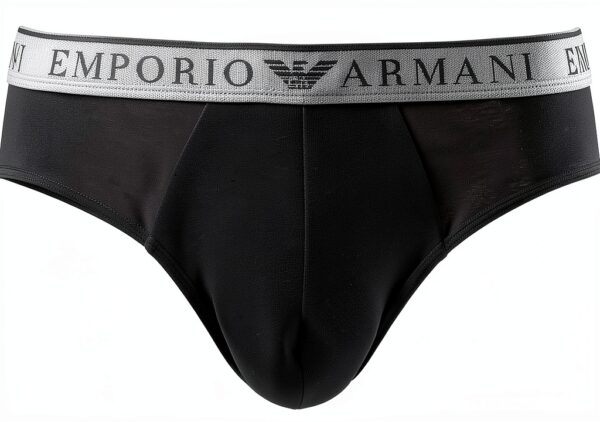 Emporio Armani Slips Endurance Homme Noir Taille M - Lot de 2-5