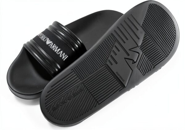 Emporio Armani Chaussures Homme Toboggan XVPS03 XN127 Blanc Noir-2