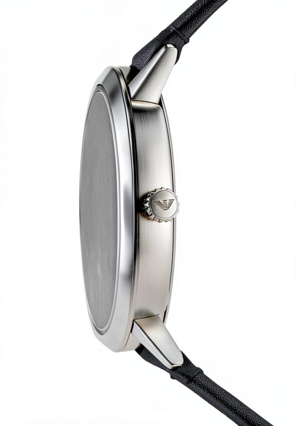 Emporio Armani Montre homme 43mm acier inoxydable bracelet cuir-1