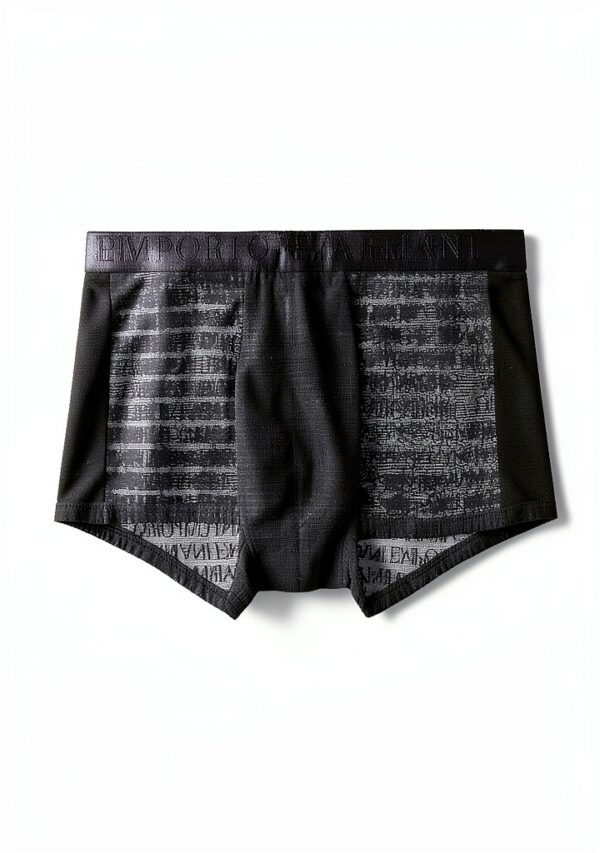Emporio Armani Men's Trunk Jacquard Logo Mesh Les Troncs Homme-3