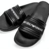 Emporio Armani Chaussures Homme Toboggan XVPS03 XN127 Blanc Noir-1