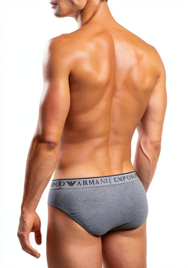 Emporio Armani Slips Endurance Homme Noir Taille M - Lot de 2-2