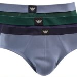 Emporio Armani Essential Logolabel 3-Pack Brief Slips Homme (Lot de 3)-0