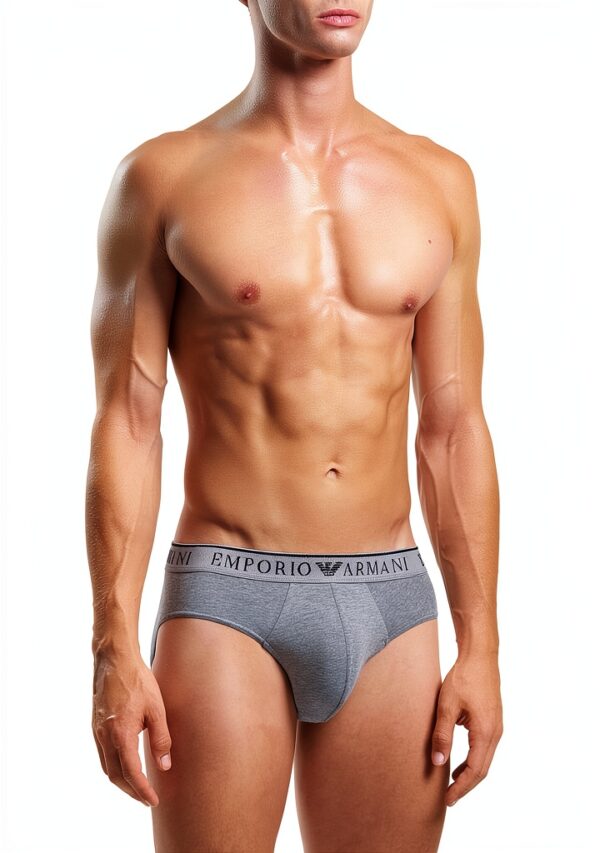 Emporio Armani Slips Endurance Homme Noir Taille M - Lot de 2-1