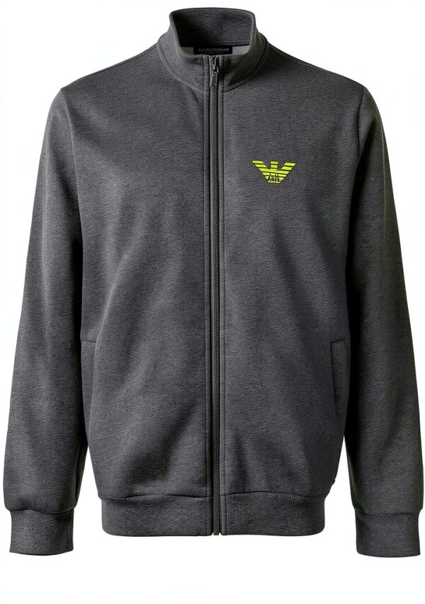 Ensemble Sweat zippé Icon Terry Emporio Armani – noir melange, coton-1