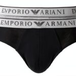 Emporio Armani Slips Endurance Homme Noir Taille M - Lot de 2-0