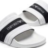 Emporio Armani Chaussons homme toboggan blanc 39-40 EU modele XVPS03-3