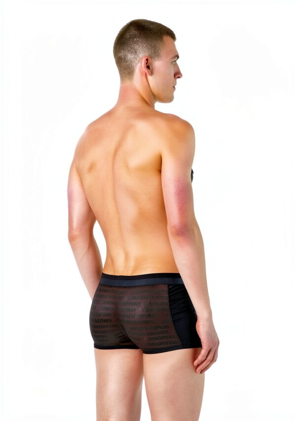 Emporio Armani Men's Trunk Jacquard Logo Mesh Les Troncs Homme-1