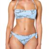 Bikini Brésilien Emporio Armani Deux Pièces Blanc/Bleu Marine-2