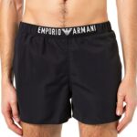 Emporio Armani Herren Logoband Boxer Swim Trunks-0