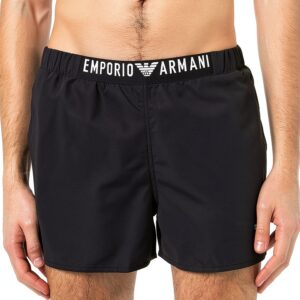 Emporio Armani Herren Logoband Boxer Swim Trunks-0