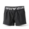Emporio Armani Herren Logoband Boxer Swim Trunks-2