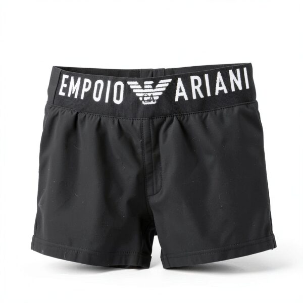 Emporio Armani Herren Logoband Boxer Swim Trunks-2