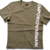 Emporio Armani T-Shirt col rond Homme Logoband Noir & Vert Thyme S-XL-2