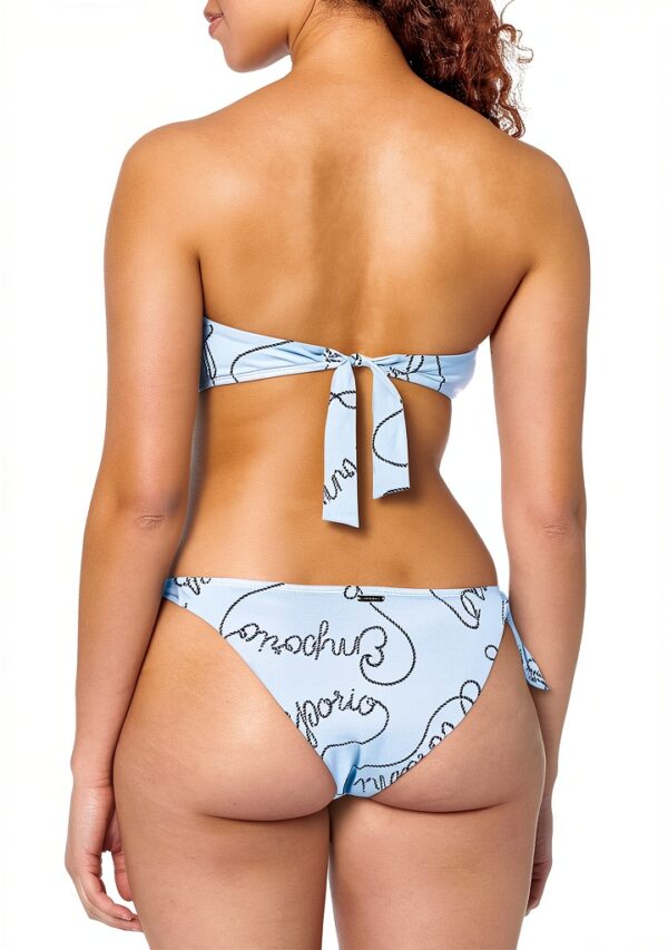 Bikini Brésilien Emporio Armani Deux Pièces Blanc/Bleu Marine-1
