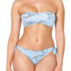 Bikini Brésilien Emporio Armani Deux Pièces Blanc/Bleu Marine-0
