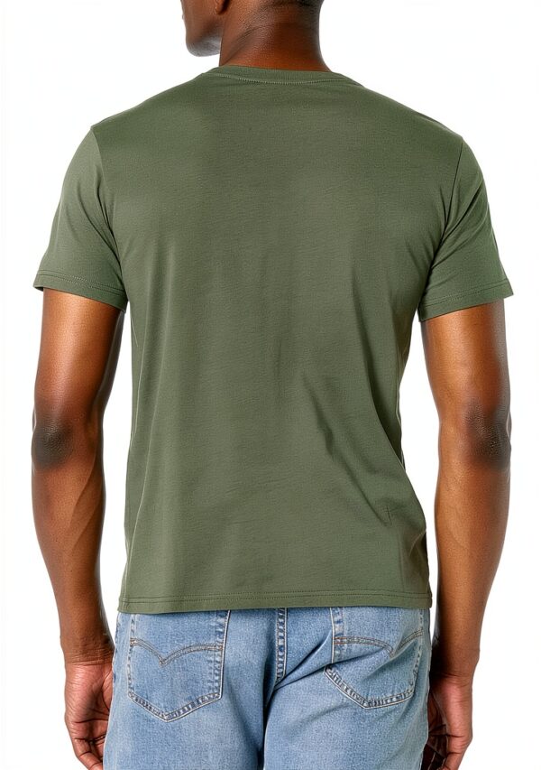 Emporio Armani T-Shirt col rond Homme Logoband Noir & Vert Thyme S-XL-1