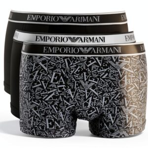 Emporio Armani Core Logoband 3-Pack Trunk Maillot Homme (Lot de 3)-0