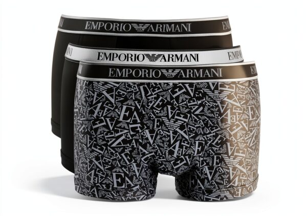 Emporio Armani Core Logoband 3-Pack Trunk Maillot Homme (Lot de 3)-0