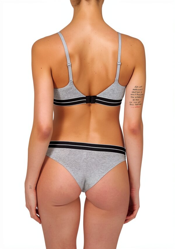 Bikini Femme EMPORIO ARMANI, Deux Pièces, Grey Mela / Grey Mel, Taille-6