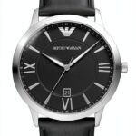 Montre Emporio Armani pour homme, boîtier acier inoxydable 43mm,-0
