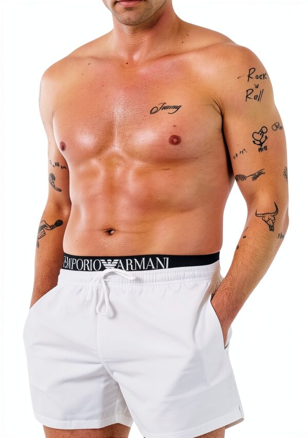 Emporio Armani Mid Boxer Maillot de Bain Homme-2